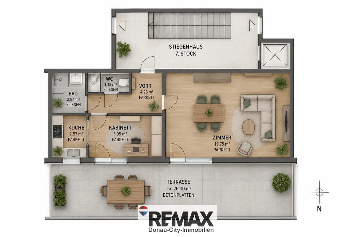 2-Zimmer-Wohnung kaufen in Wien – 40 m², € 180.000 – Bild 8 von 9