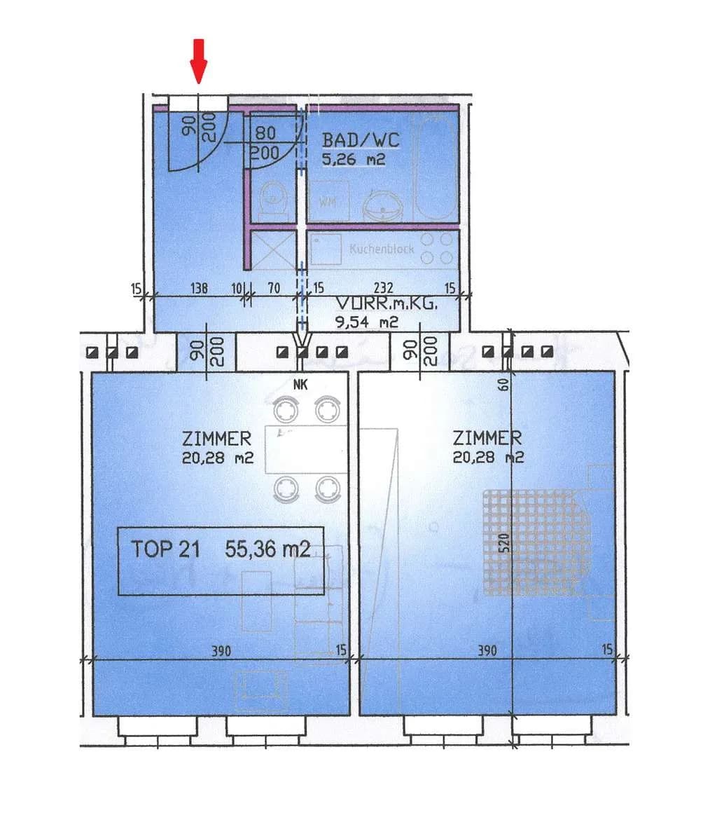 2-Zimmer-Wohnung kaufen in Wien – 55 m², € 245.000 – Bild 8 von 8