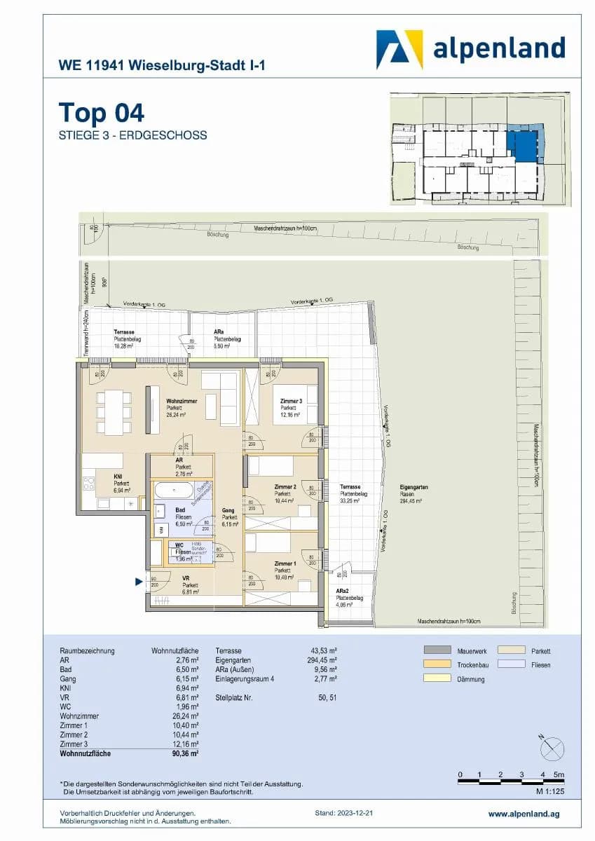 4-Zimmer-Wohnung mieten in Scheibbs – 90,36 m², € 1.471 – Bild 6 von 6