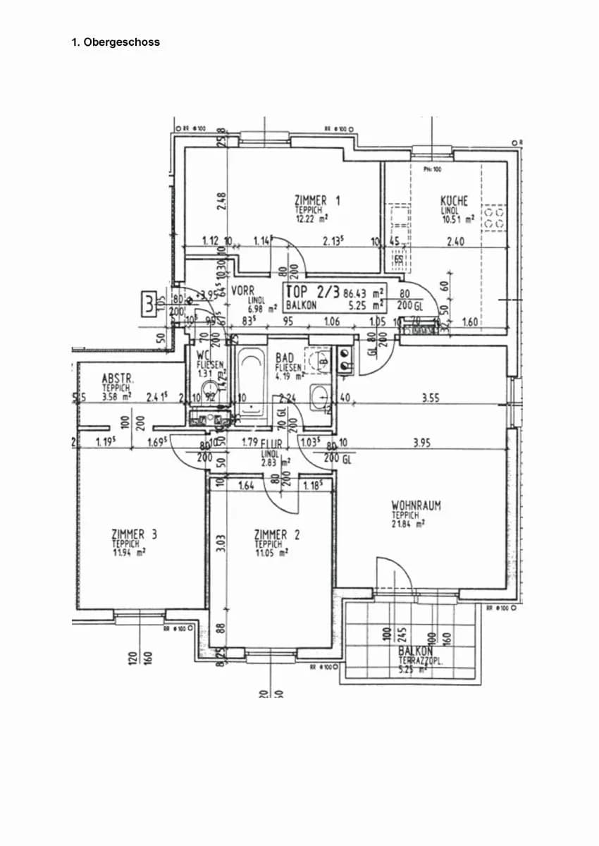 4-Zimmer-Wohnung mieten in Lilienfeld – 86,43 m², € 882 – Bild 12 von 12