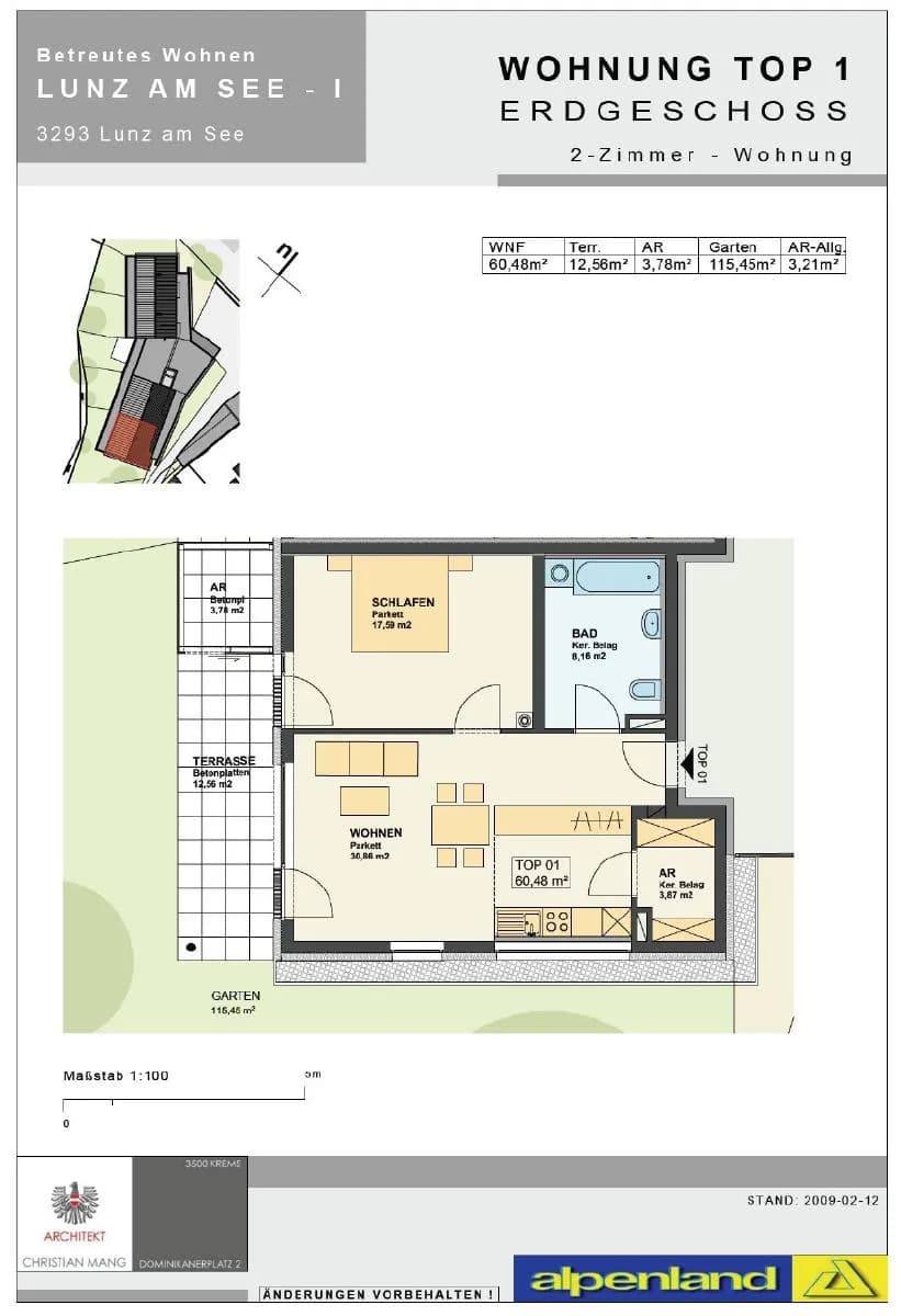 2-Zimmer-Wohnung mieten in Scheibbs – 59,53 m², € 864 – Bild 6 von 6