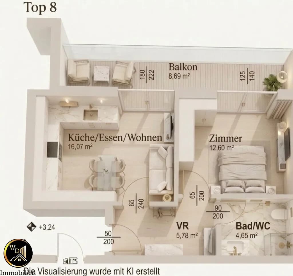 2-Zimmer-Wohnung kaufen in Völkermarkt – 39,1 m², € 259.800 – Bild 4 von 18