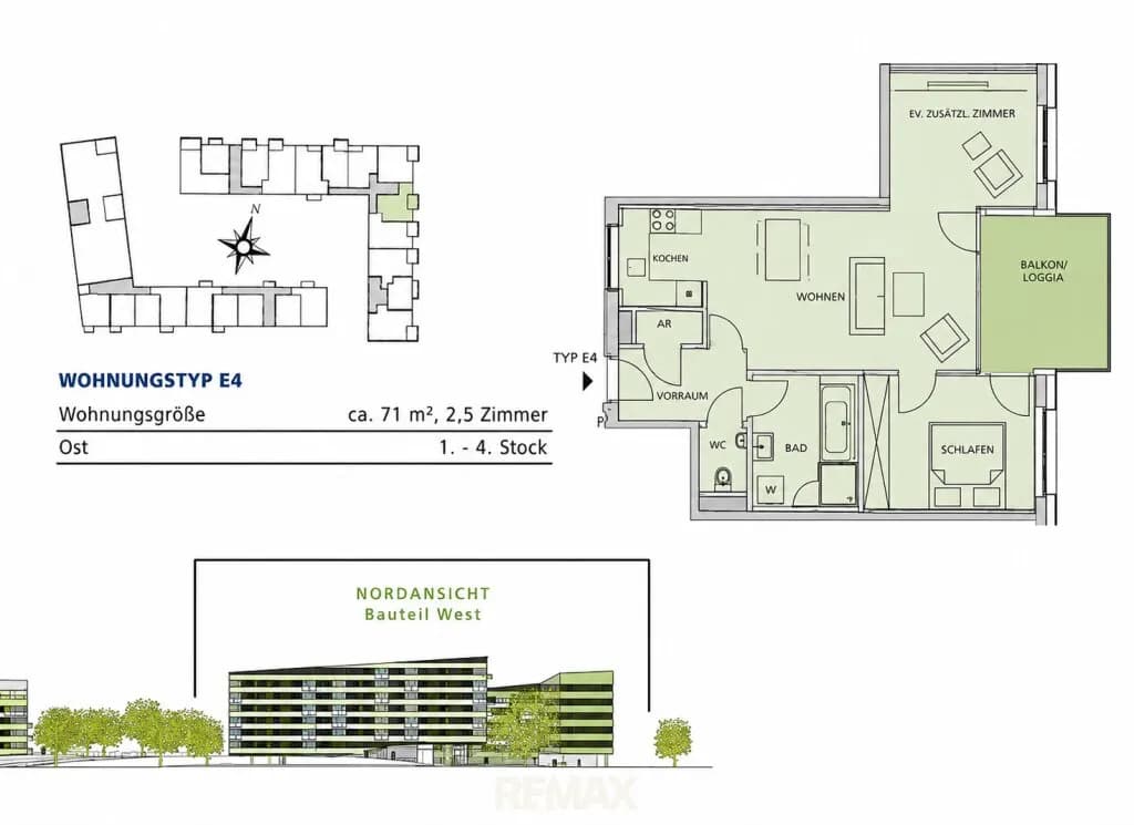2-Zimmer-Wohnung mieten in Linz – 71 m², € 1.370 – Bild 15 von 15