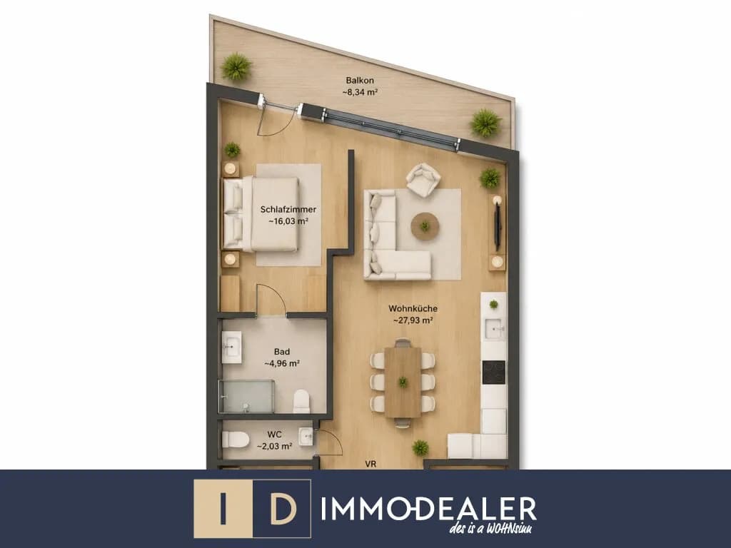 2-Zimmer-Wohnung kaufen in Wien – 61,5 m², € 599.000 – Bild 6 von 6