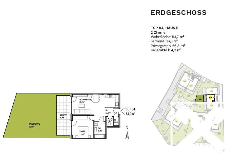 2-Zimmer-Wohnung kaufen in Villach – 54,7 m², € 313.443 – Bild 6 von 7