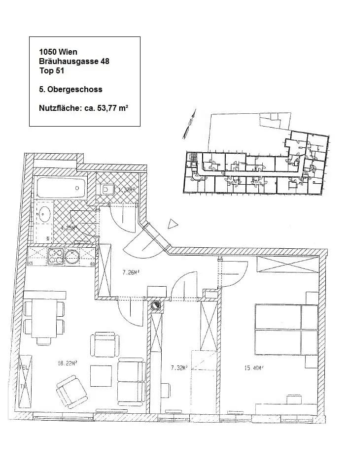 3-Zimmer-Wohnung kaufen in Wien – 53,77 m², € 349.000 – Bild 25 von 26