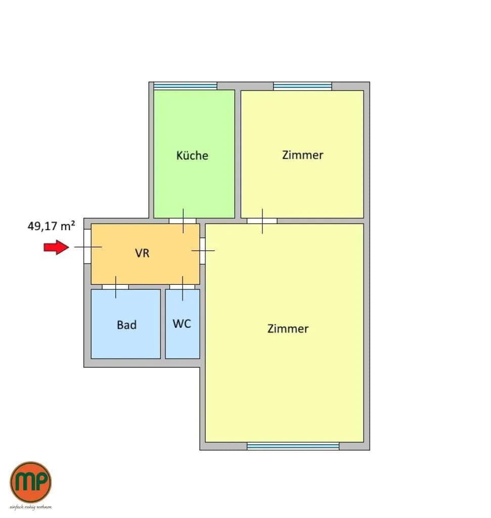 2-Zimmer-Wohnung kaufen in Wien – 49,17 m², € 175.000 – Bild 10 von 15