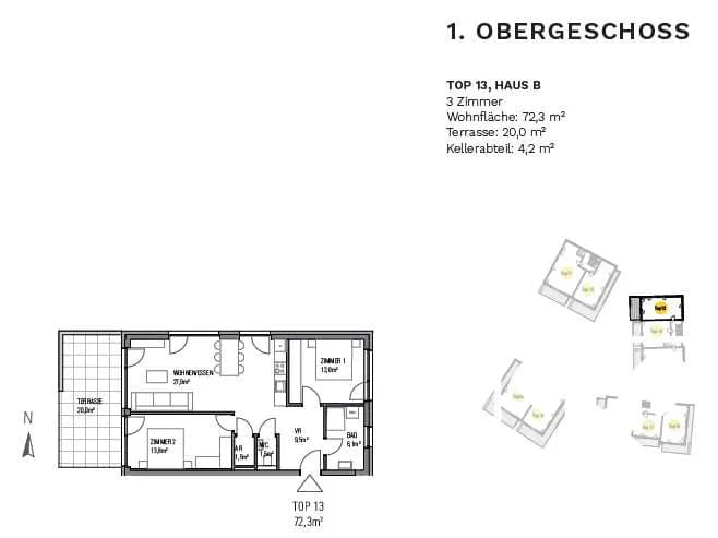 3-Zimmer-Wohnung kaufen in Villach – 72,3 m², € 399.840 – Bild 6 von 7