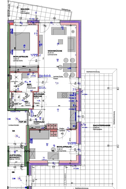 Wohnung mieten in Amstetten – 86,96 m², € 1.380 – Bild 4 von 16