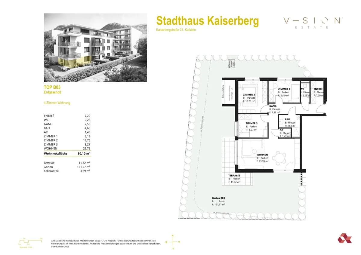 4-Zimmer-Wohnung kaufen in Kufstein – 80,1 m², € 639.000 – Bild 7 von 7