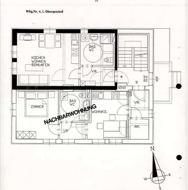 1-Zimmer-Wohnung mieten in Liezen – 30,83 m², € 359