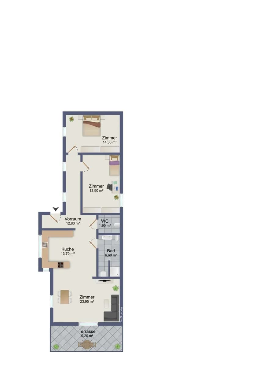 3-Zimmer-Wohnung kaufen in Graz – 87 m², € 395.500 – Bild 20 von 20