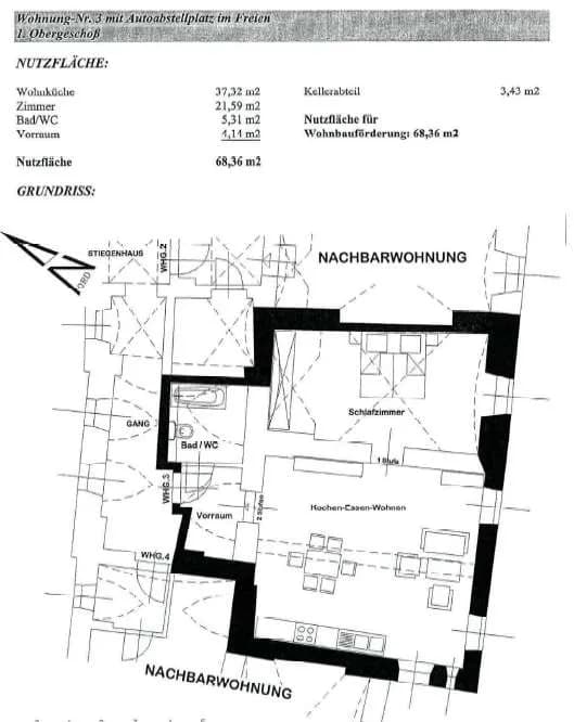 2-Zimmer-Wohnung mieten in Bruck-Mürzzuschlag – 68,28 m², € 732 – Bild 8 von 8