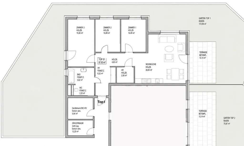 4-Zimmer-Wohnung kaufen in Sankt Pölten Land – 87,62 m², € 595.000 – Bild 13 von 13