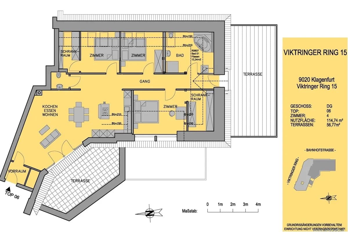 4-Zimmer-Wohnung kaufen in Klagenfurt – 114,74 m², € 595.000 – Bild 15 von 15