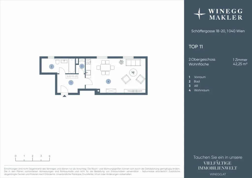 1-Zimmer-Wohnung kaufen in Wien – 41,4 m², € 329.000 – Bild 13 von 13