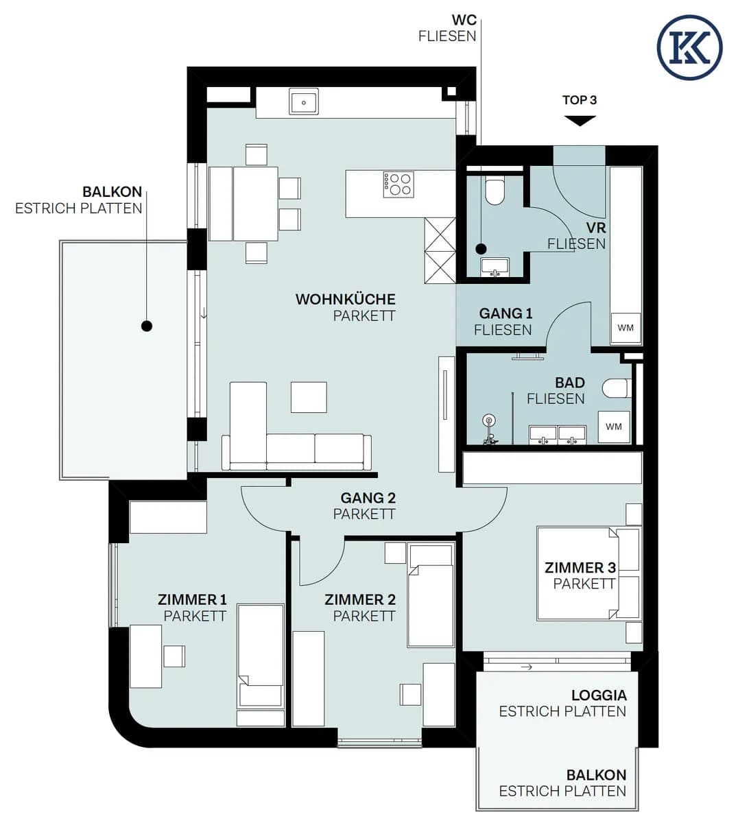 4-Zimmer-Wohnung kaufen in Wien – 91,5 m² – Bild 12 von 19