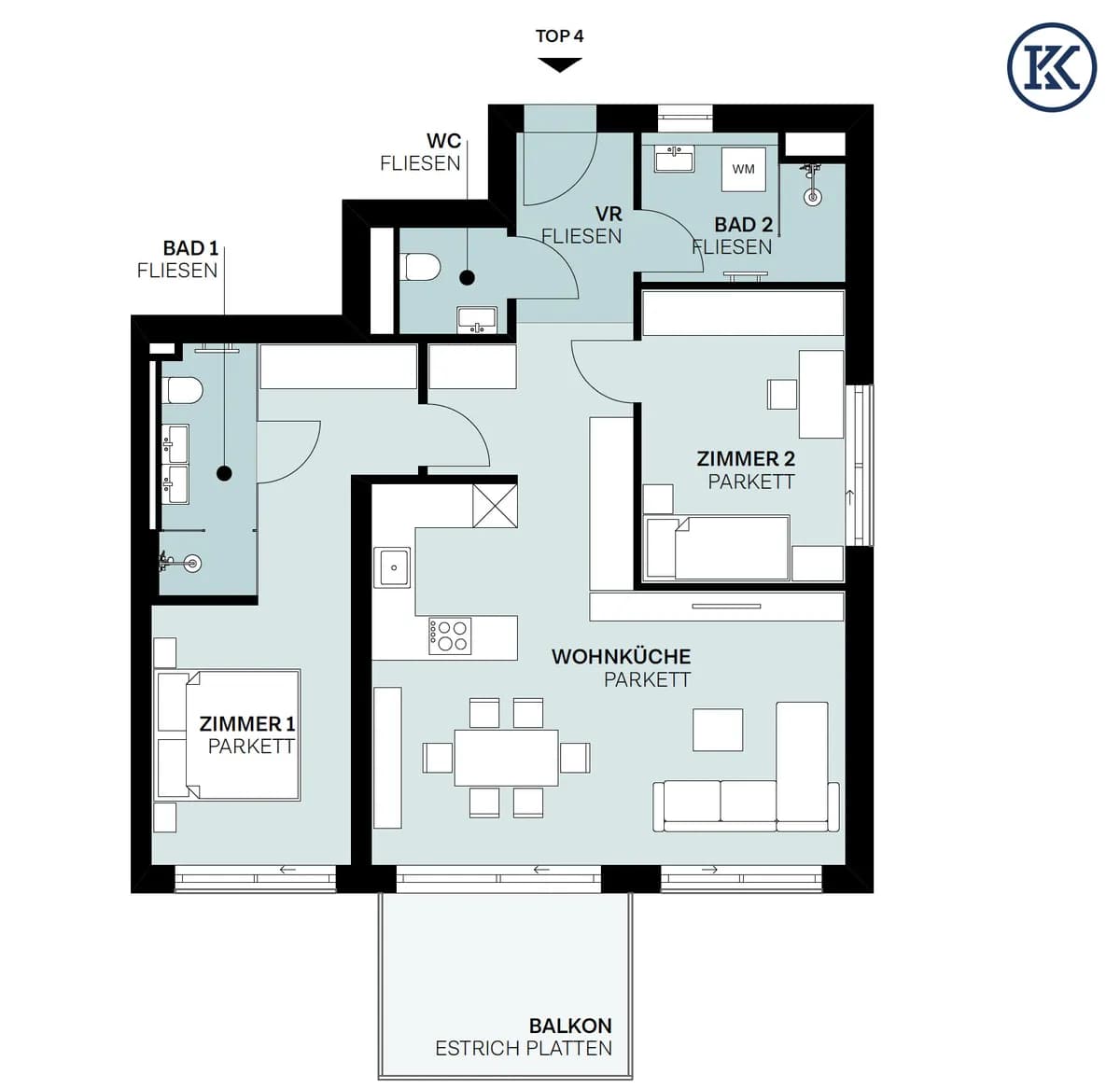 3-Zimmer-Wohnung kaufen in Wien – 78,12 m² – Bild 16 von 19