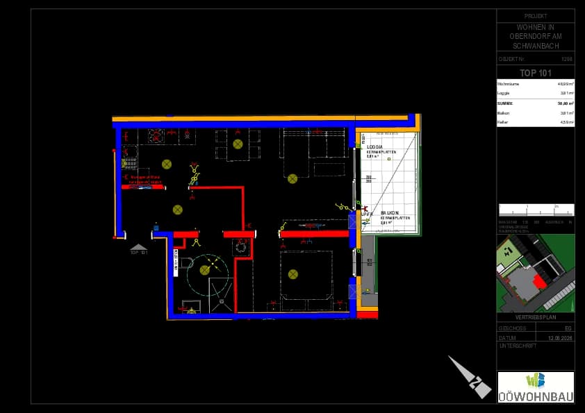 2-Zimmer-Wohnung mieten in Vöcklabruck – 46,99 m², € 479 – Bild 3 von 3