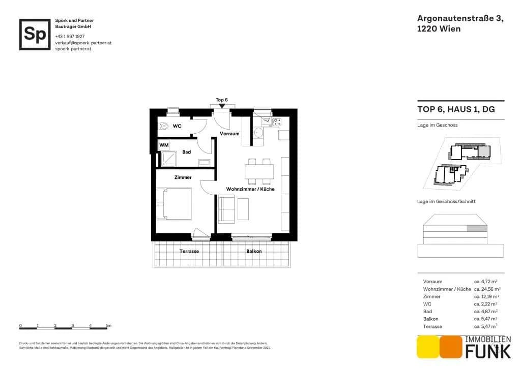 2-Zimmer-Wohnung kaufen in Wien – 48,64 m², € 489.000 – Bild 8 von 9