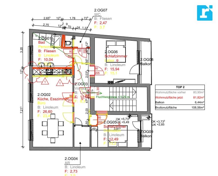 3-Zimmer-Wohnung mieten in Mattersburg – 81,82 m², € 999 – Bild 10 von 11