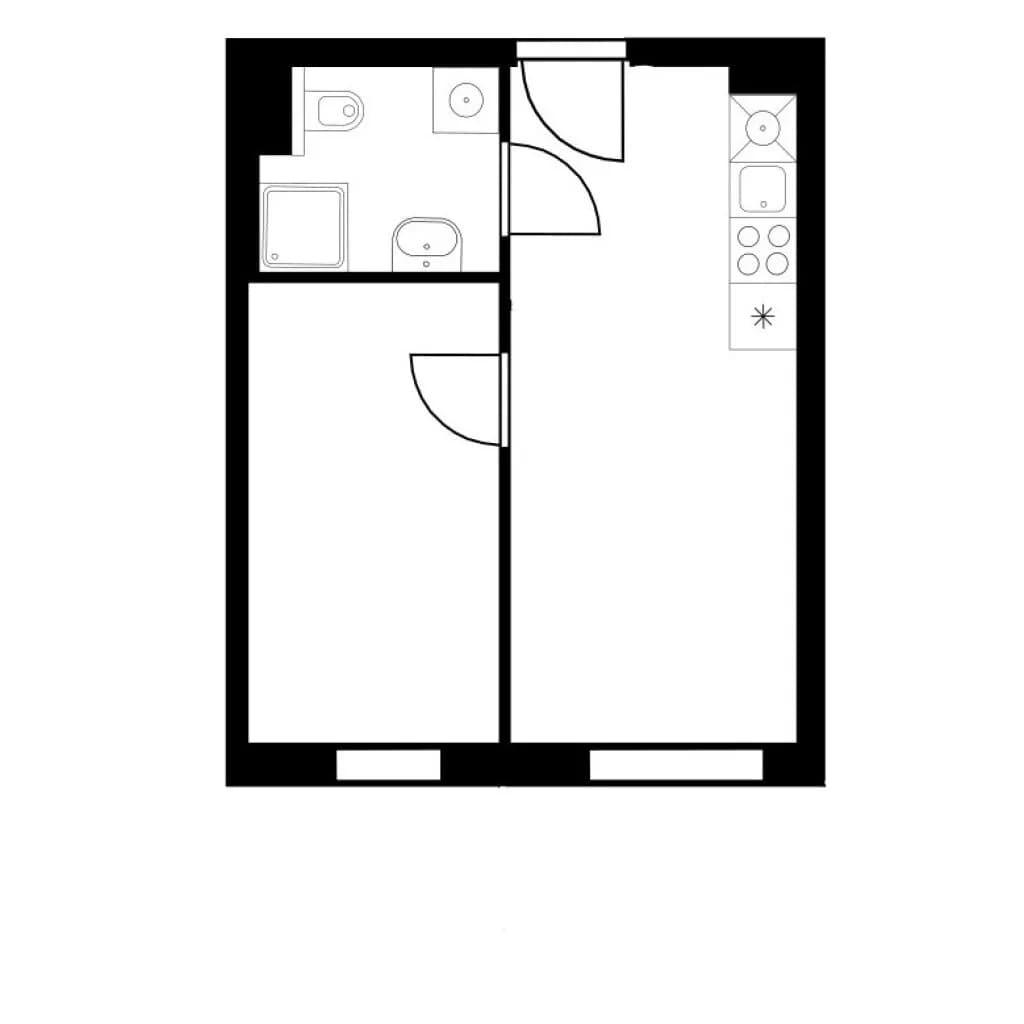 2-Zimmer-Wohnung mieten in Wien – € 616 – Bild 2 von 2