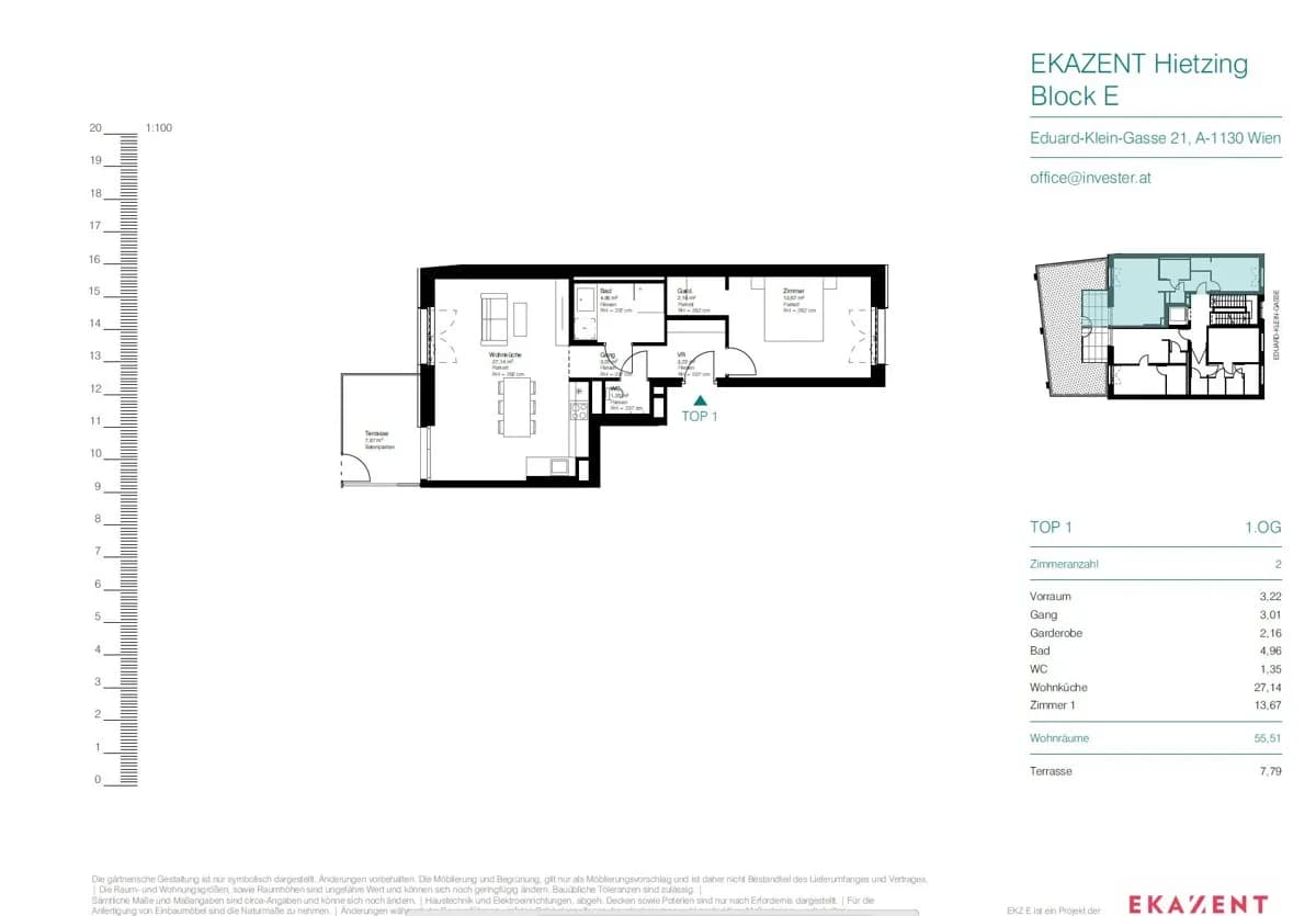 2-Zimmer-Wohnung kaufen in Wien – 55,51 m², € 549.000 – Bild 13 von 17