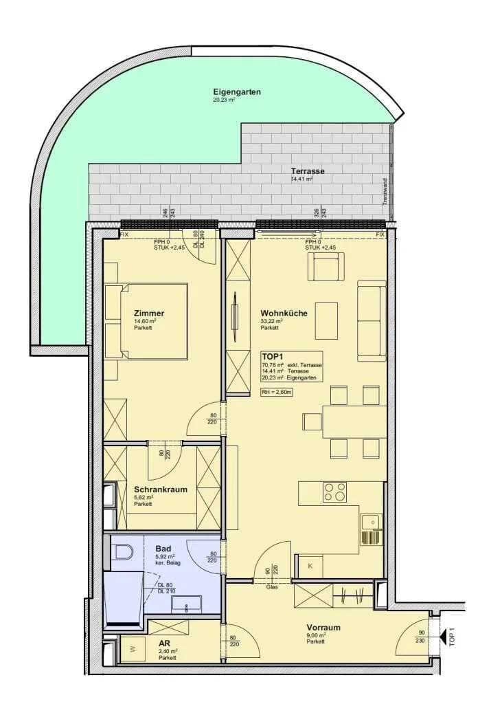 2-Zimmer-Wohnung kaufen in Wien – 71 m², € 545.000 – Bild 22 von 26