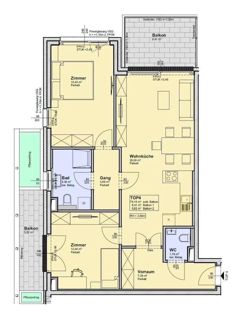 3-Zimmer-Wohnung kaufen in Wien – 75 m², € 565.000 – Bild 21 von 25