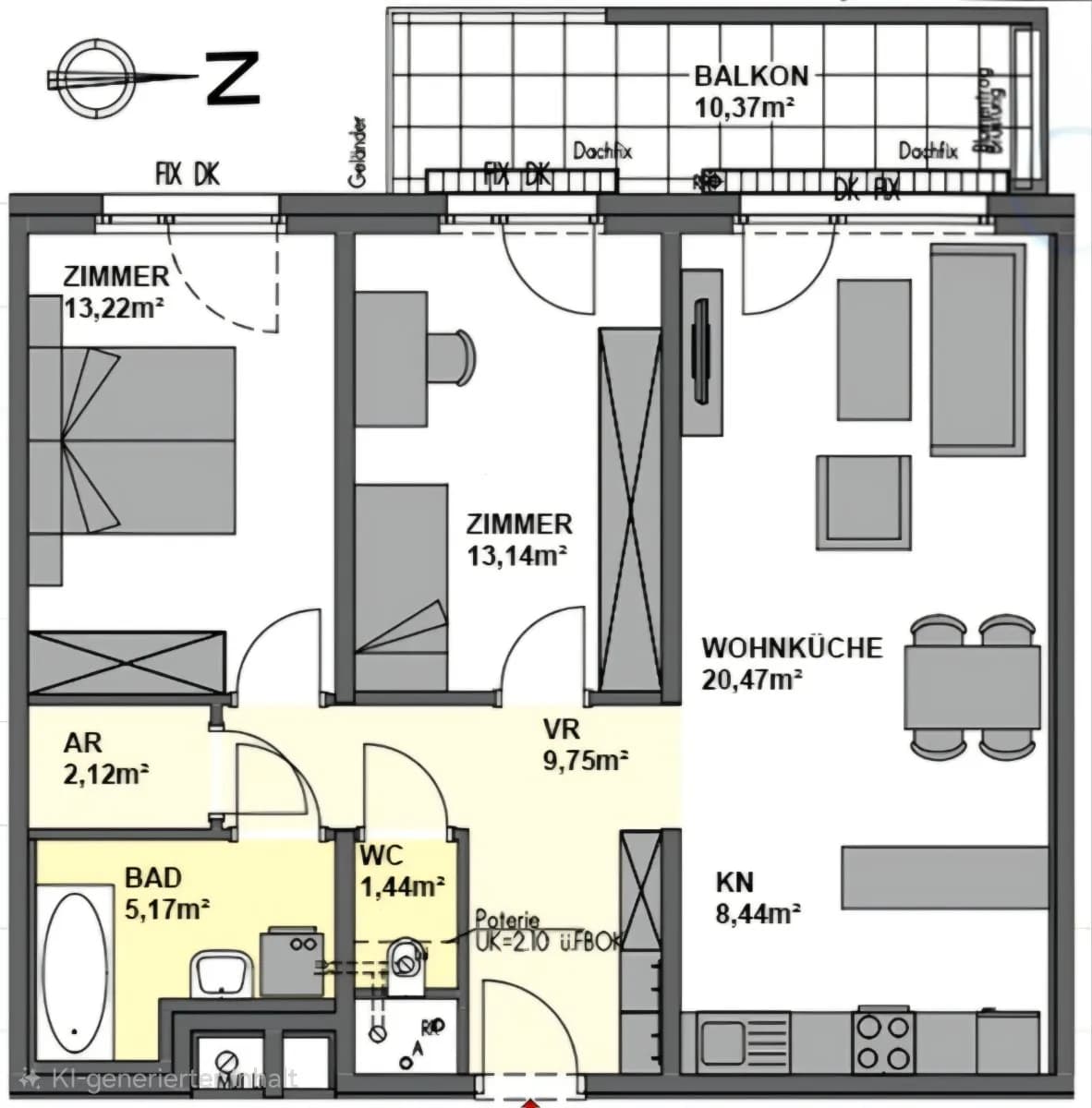 3-Zimmer-Wohnung kaufen in Wien – 74 m², € 444.000 – Bild 38 von 39