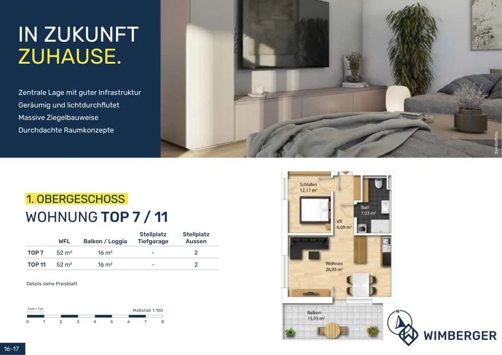 2-Zimmer-Wohnung kaufen in Linz Land – 52 m², € 247.500 – Bild 11 von 11