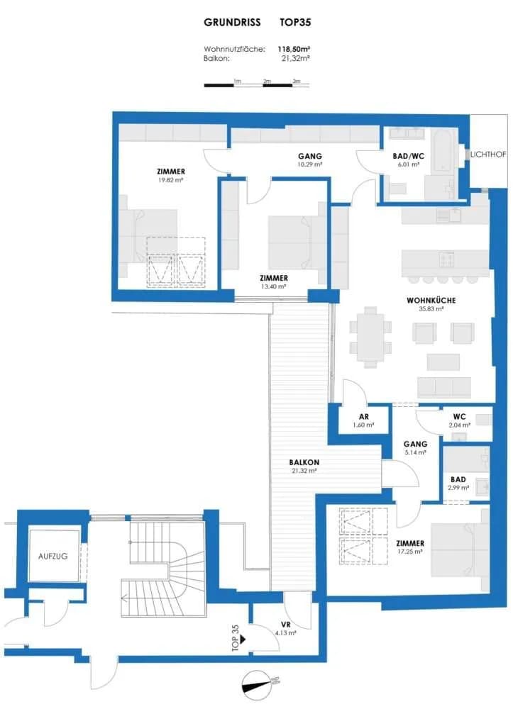 4-Zimmer-Wohnung kaufen in Wien – 118,5 m², € 1.290.000 – Bild 37 von 38