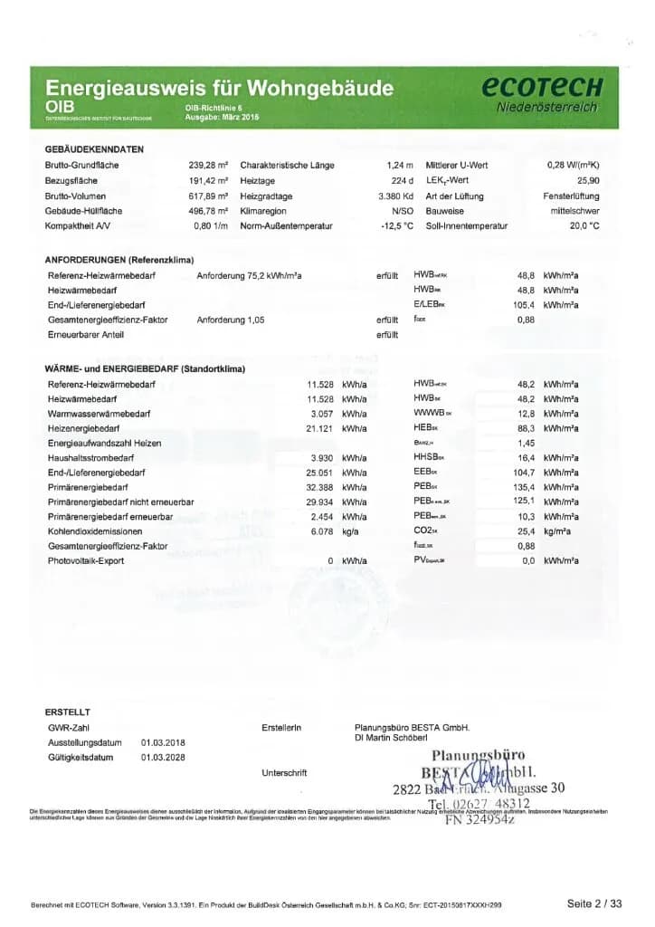 7-Zimmer-Haus kaufen in Baden – 279 m², € 1.090.000 – Bild 67 von 68