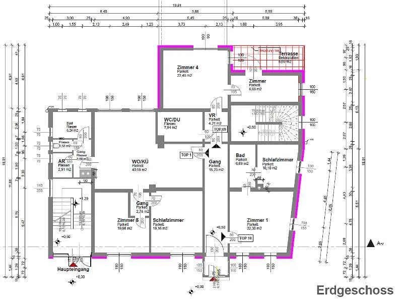 3-Zimmer-Wohnung mieten in Neunkirchen – 100 m², € 875 – Bild 2 von 12
