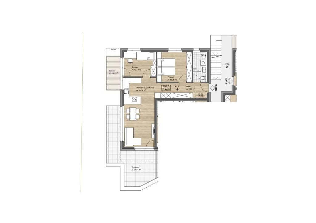 3-Zimmer-Wohnung kaufen in Innsbruck-Land – 65,74 m², € 493.000 – Bild 11 von 13