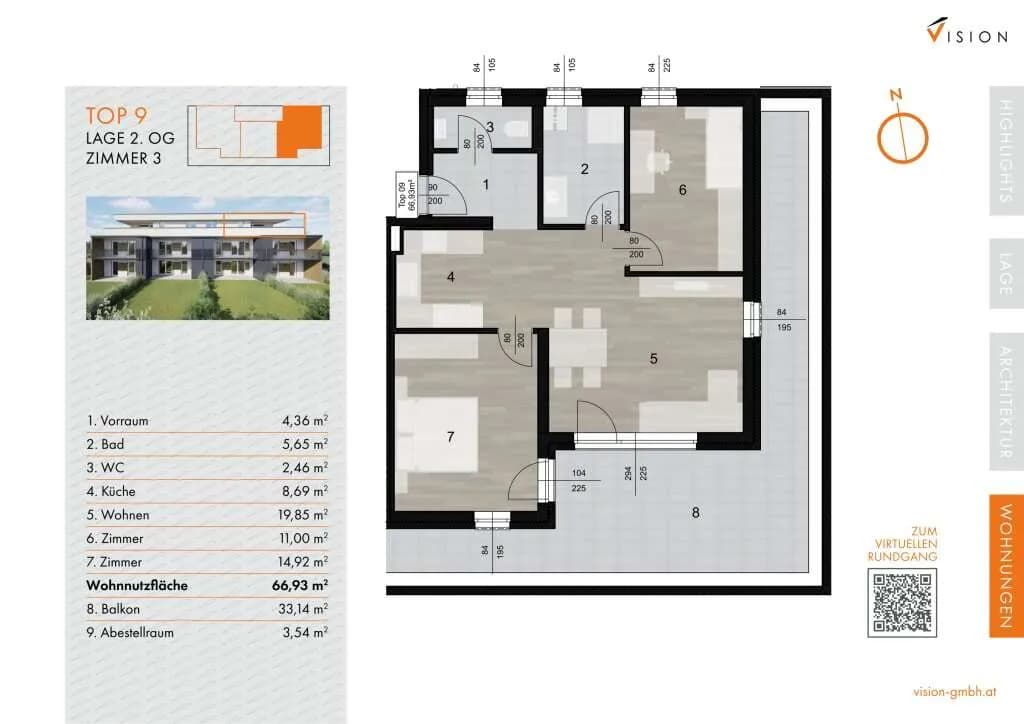 3-Zimmer-Wohnung kaufen in Weiz – 66,23 m², € 290.000 – Bild 14 von 14