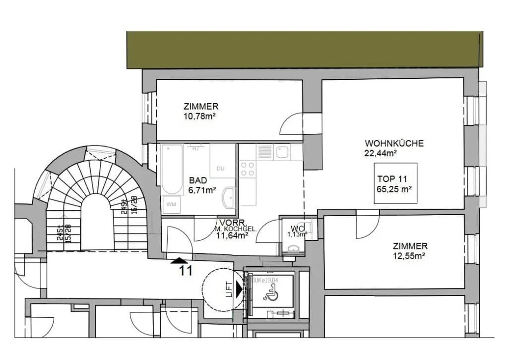 3-Zimmer-Wohnung kaufen in Wien – 65,25 m², € 544.000 – Bild 9 von 10