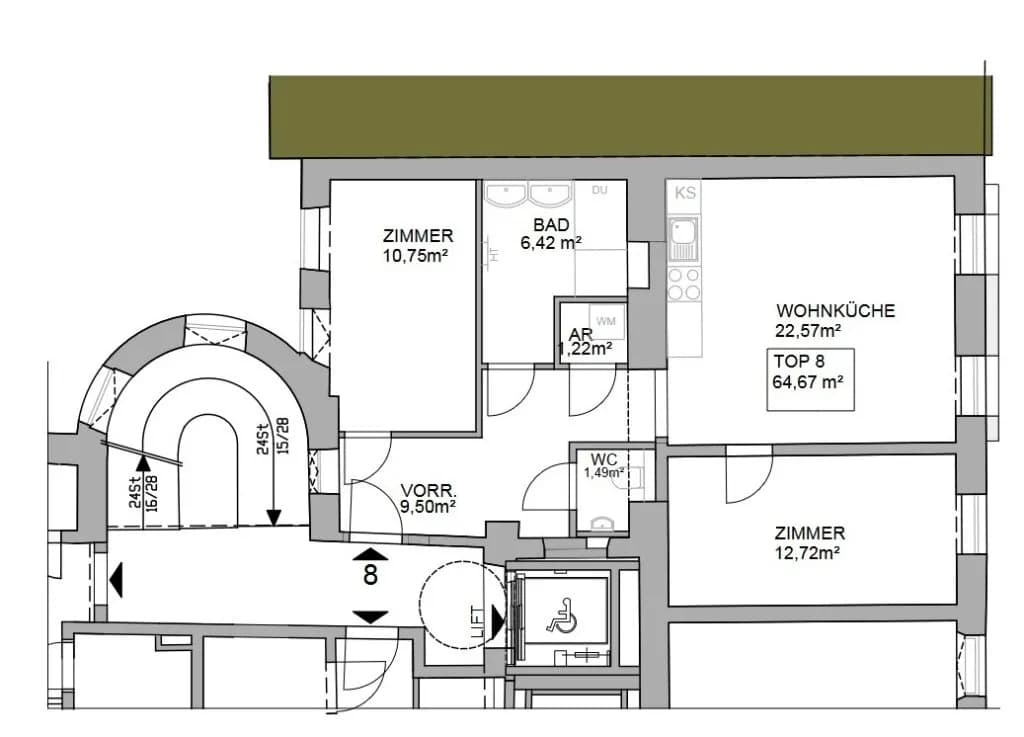 3-Zimmer-Wohnung kaufen in Wien – 64,67 m², € 495.000 – Bild 10 von 10