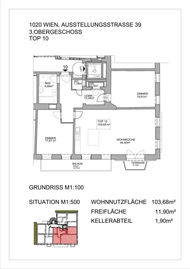 3-Zimmer-Wohnung kaufen in Wien – 104,28 m², € 920.000 – Bild 14 von 14