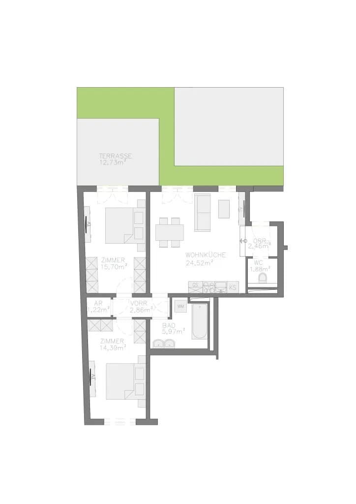 3-Zimmer-Wohnung kaufen in Wien – 68,82 m², € 520.000 – Bild 17 von 17
