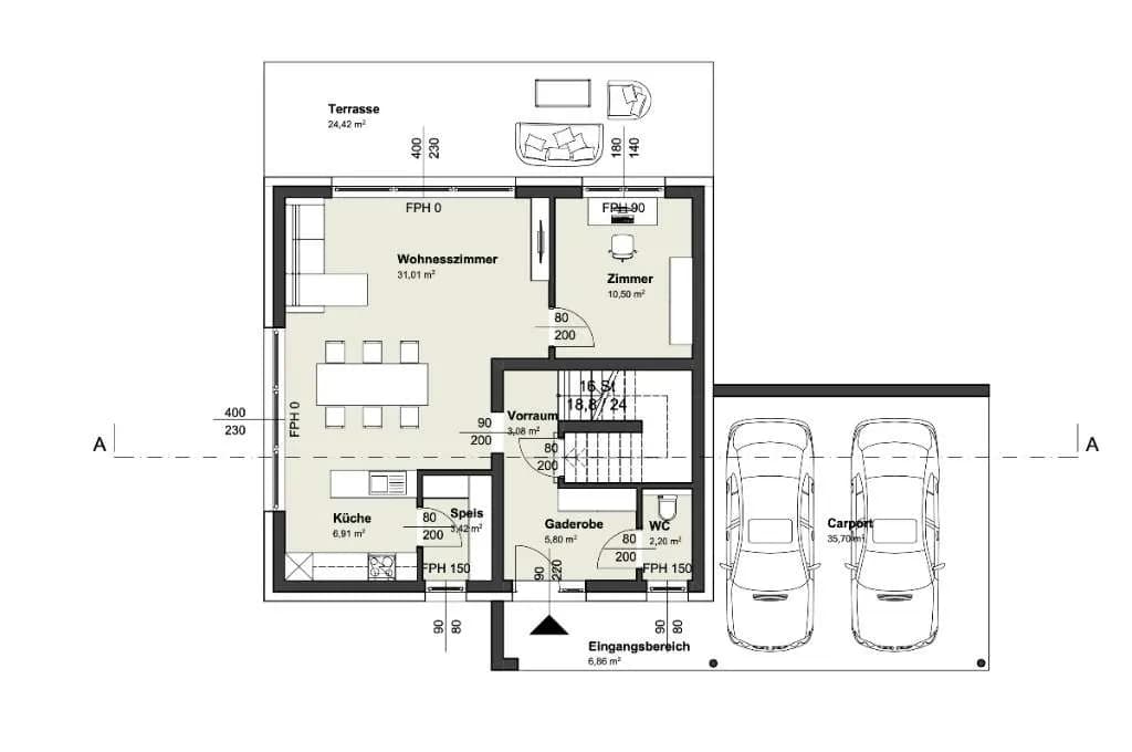 5-Zimmer-Haus kaufen in Sankt Pölten – 125 m², € 577.900 – Bild 4 von 8