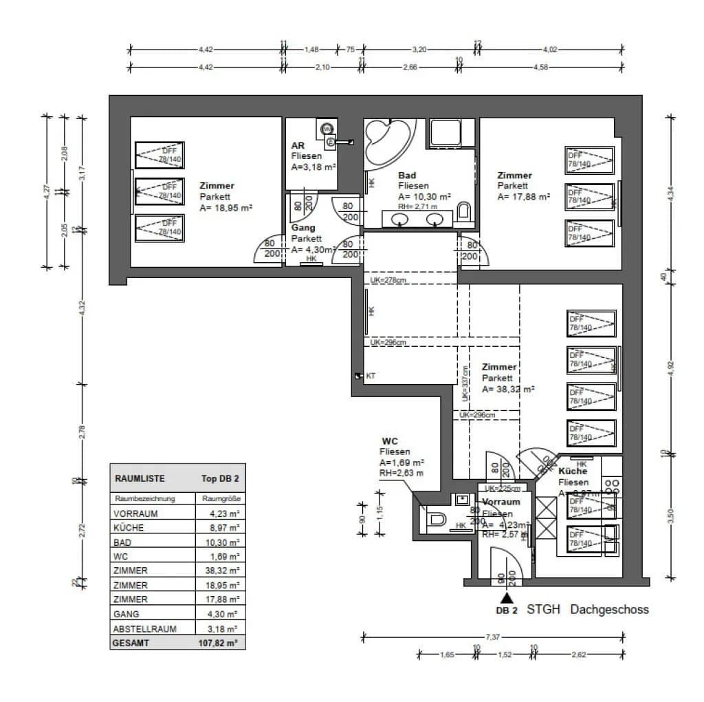3-Zimmer-Wohnung mieten in Wien – 106 m², € 2.290 – Bild 14 von 14
