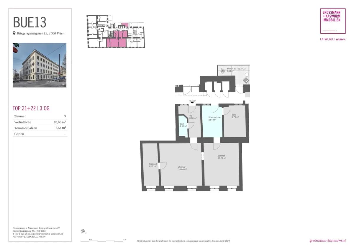 3-Zimmer-Gewerbeimmobilie kaufen in Wien – 83,65 m², € 280.000 – Bild 6 von 6