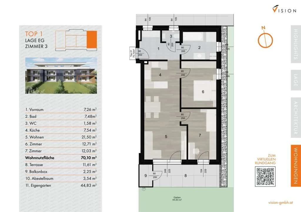 3-Zimmer-Wohnung kaufen in Weiz – 70,1 m², € 290.000 – Bild 14 von 14