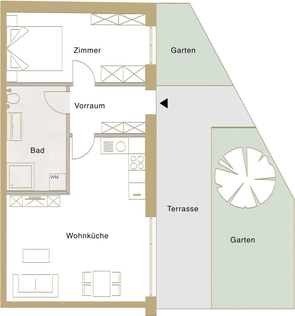 2-Zimmer-Wohnung mieten in Mödling – 49,9 m², € 990 – Bild 7 von 8