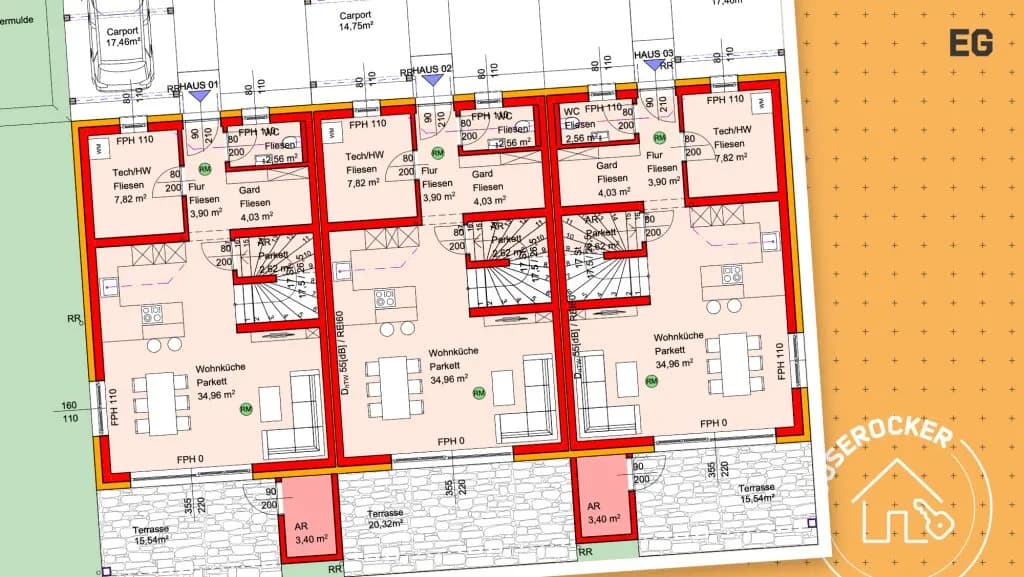 4-Zimmer-Haus kaufen in Perg – 107,78 m², € 425.000 – Bild 25 von 27