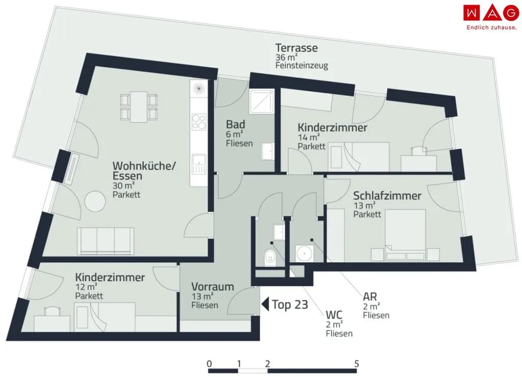 3-Zimmer-Wohnung mieten in Graz – 90,6 m², € 1.563 – Bild 12 von 12