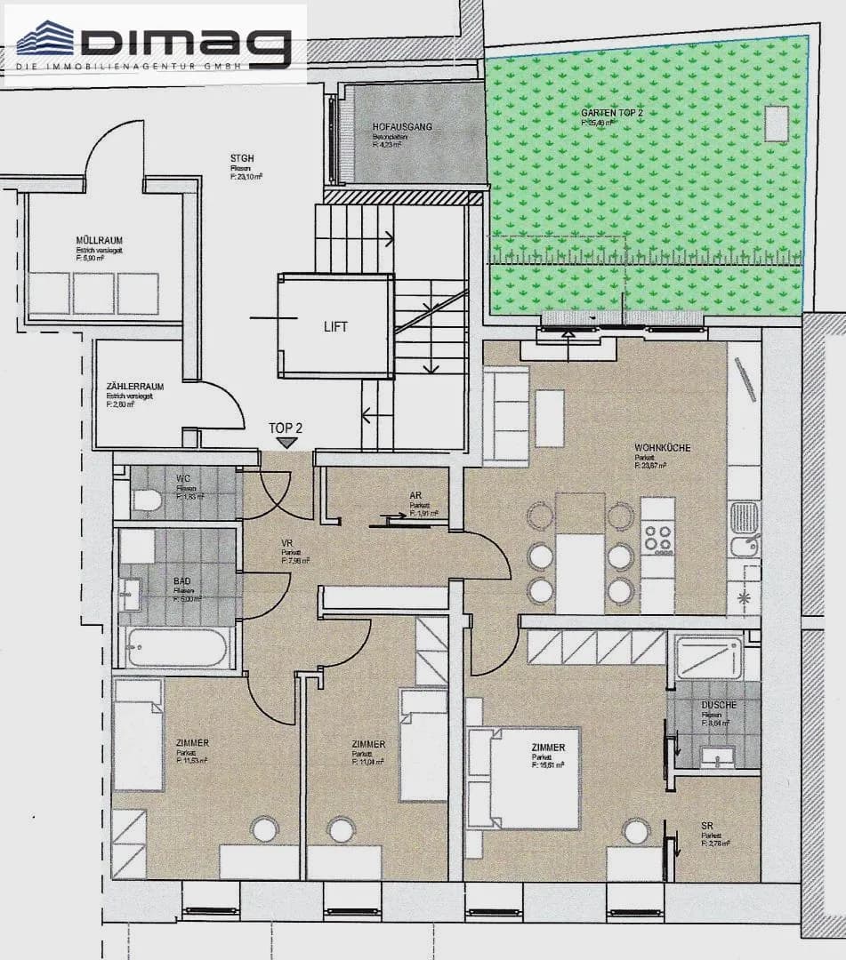 4-Zimmer-Wohnung kaufen in Wien – 85 m², € 639.000 – Bild 15 von 15