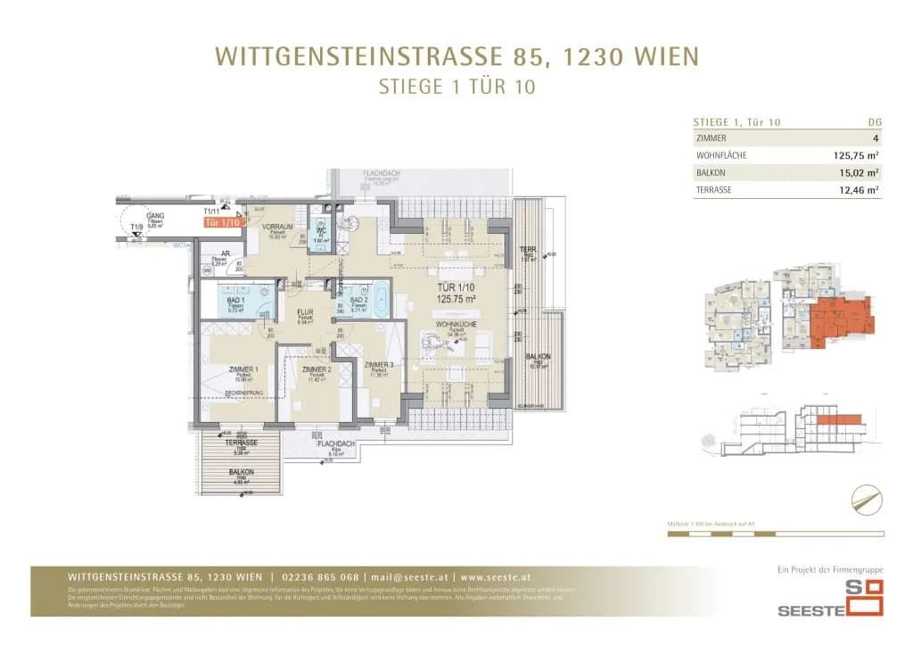 4-Zimmer-Wohnung kaufen in Wien – 125,74 m², € 1.108.000 – Bild 3 von 3