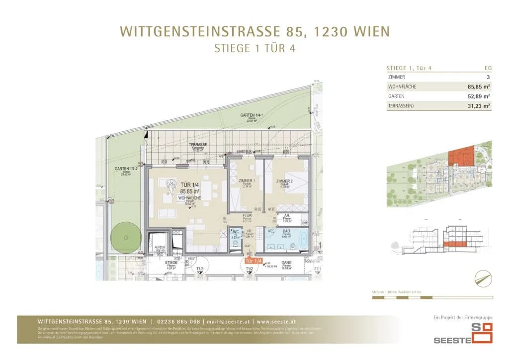 3-Zimmer-Wohnung kaufen in Wien – 88,12 m², € 748.000 – Bild 3 von 3